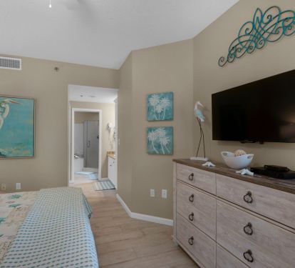 Bedroom with TV
