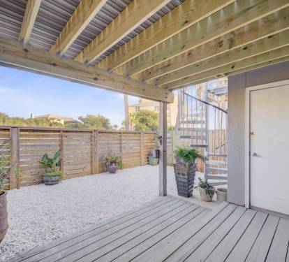 Lower Back patio off of Master Bedroom