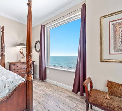 Imagine waking up to a 6 foot x 6 foot window overlooking the beautiful gulf 