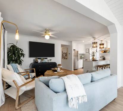 Open concept living space
