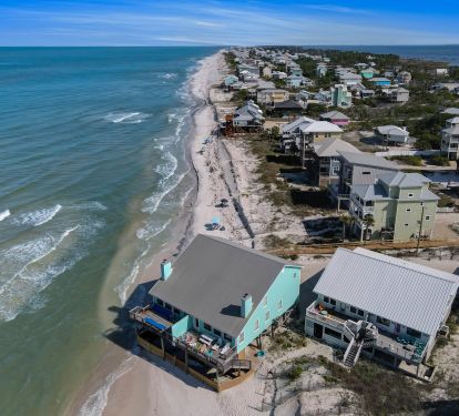 Aerial View of Home (Endless Summer is the Left Side of Duplex)