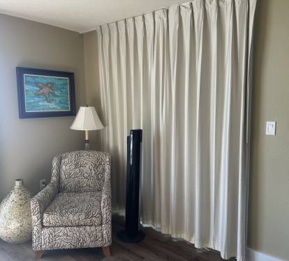 Master bedroom sitting area