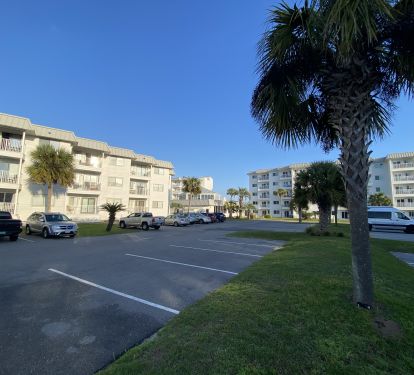 Parking in front of our building 
