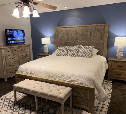 King bed is Master