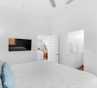 Bliss-24 1st Floor. Bedroom 2. Picture 2. King suite with private full bath with tub/shower combo.