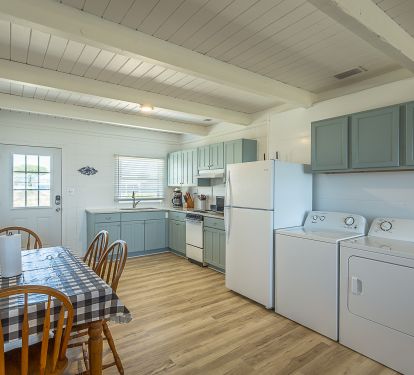 Kitchen and dining area