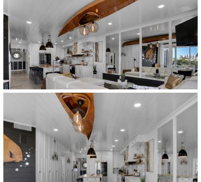 One-of-a-kind wooden Kayak chandelier &hellip; AMAZING!!