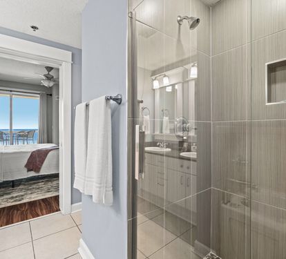 Master shower