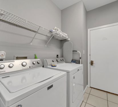 Full size washer and dryer!
