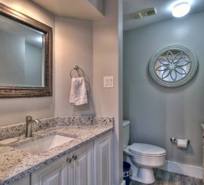 2nd Bathroom - Quarts Counter Tops - Shower