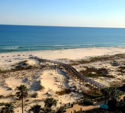 Beach and Boardwalk view from balcony