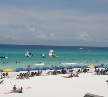 Seascape beach in summer