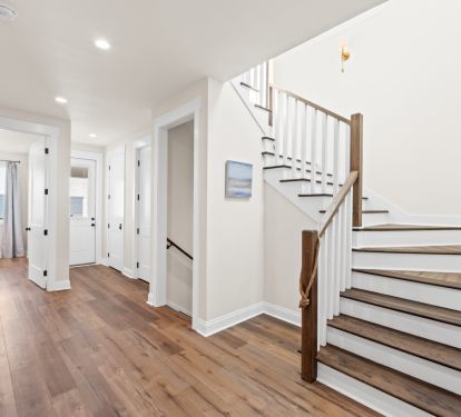 Stairwell Between Middle Level and Top Level, Access to Middle Covered Deck