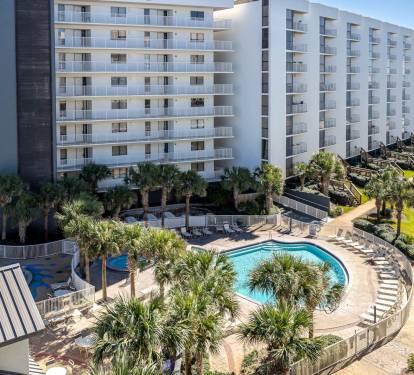 spacious resort grounds
