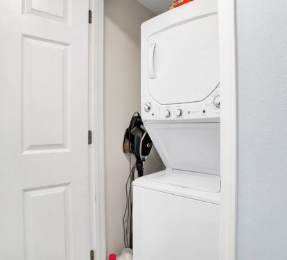 Private laundry in unit