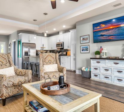 Family Room and Kitchen View