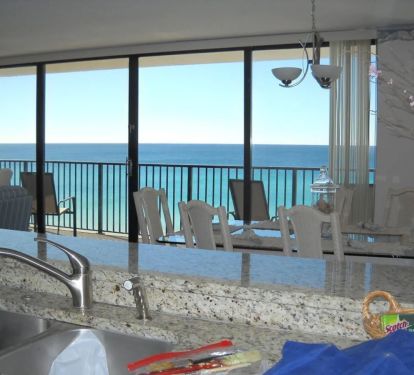 View from kitchen