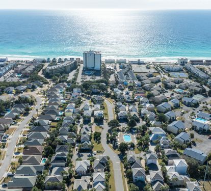 Aerial view of our community - short walk to the gulf