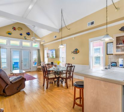 Kitchen, Dining and LR