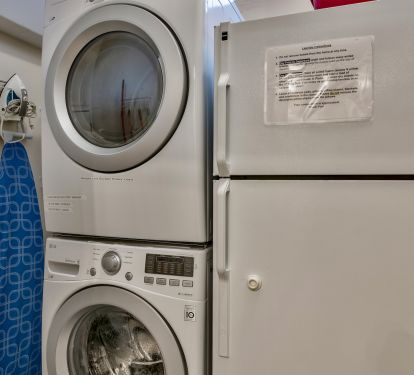 1st Flr - Commercial Washer/Dryer and 2nd Full-size Fridge in laundry room