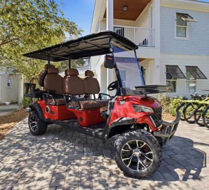 Complimentary 6-seater golf cart