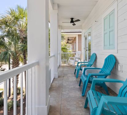 Enjoy your morning coffee on the balcony