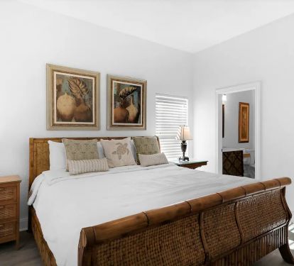 Epic-22 Main house. 1st floor. Bed 1. Picture 2. Island style king with private full bath.