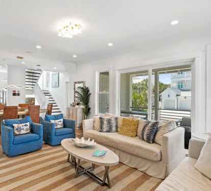 2nd Floor Comfy Living Room with Balcony