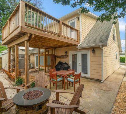 Enjoy the fire pit after a great beach day!