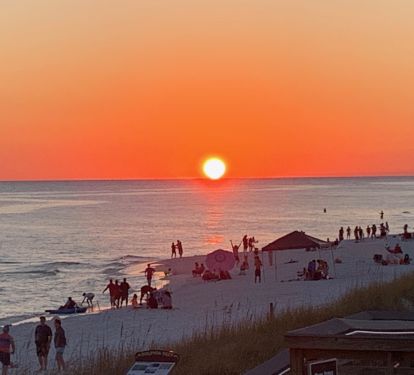 Amazing beach sunsets are a 90 second stroll from Blue Surf 10A