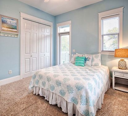 Queen Bedroom with Private Bath and Private Porch