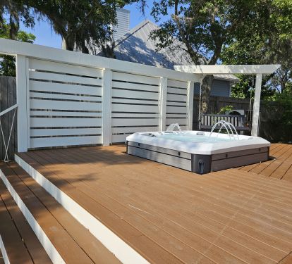 Hottub, Porch swing that stays shaded almost entire day