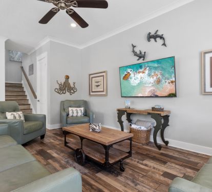 First Floor Living Area with Smart TV's