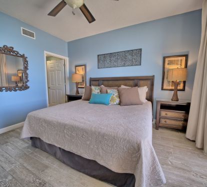 Room darkening curtains in second bedroom! 