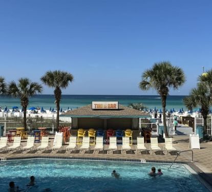 Tiki Bar on the pool deck