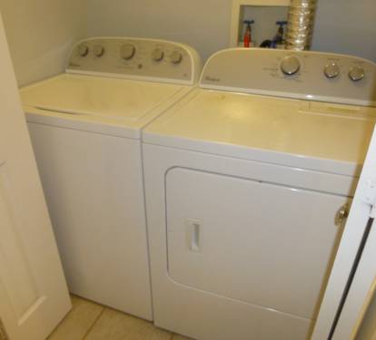 Heavy duty washer &amp; dryer inside unit!