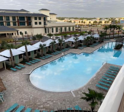 Private Cabanas and Tiki Hut at Pool