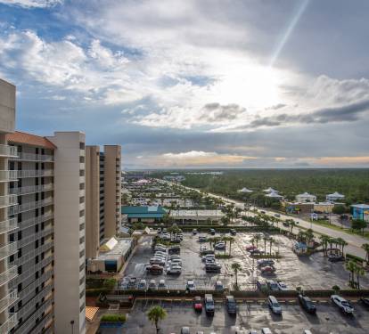 Not dining on the balcony with the gulf front view? Here's your inside view!
