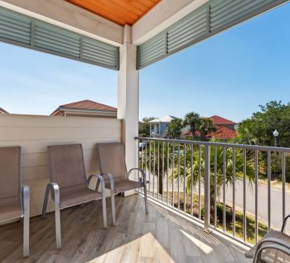 Covered Balcony with Seating
