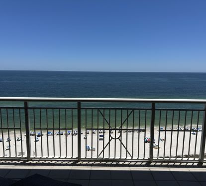 Direct Gulf/Ocean Front Balcony Accessible From The Living Room and Master BR