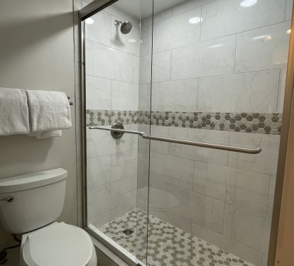 walk in master shower