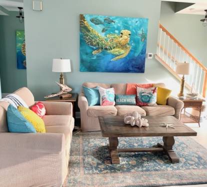 open concept living room great for catching up