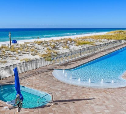 New gulf pool and hot tub
