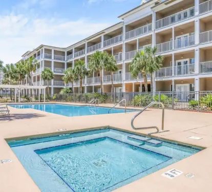 pool and hot tub in east building and west building for your use