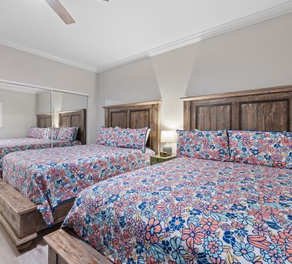 Guest Bedroom with 2 Queen Beds, Smart TV, and Private Bathroom
