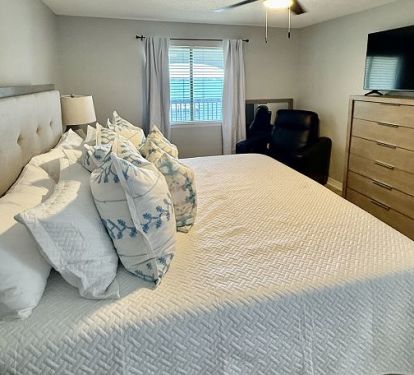 Appliance, Ceiling Fan, Furniture, Bed, Indoors