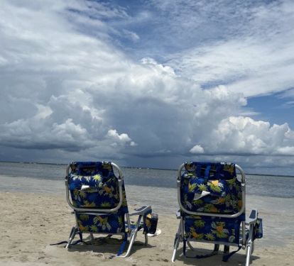 One of our favorites is to setup on a sandbar for the day!
