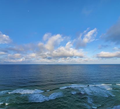 Beautiful view looking straight off the 30&rsquo;x9&rsquo; balcony.