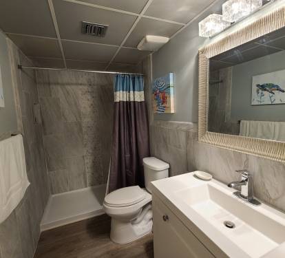 Master bath totally modeled with walk-in shower