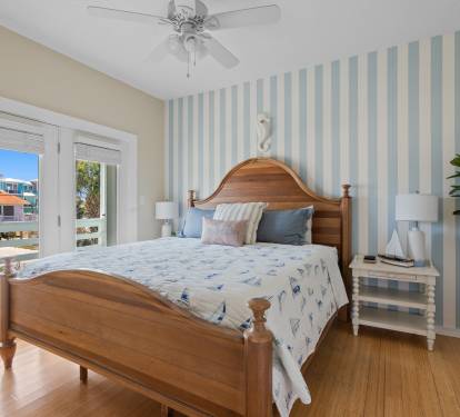 Downstairs bedroom with King Bed